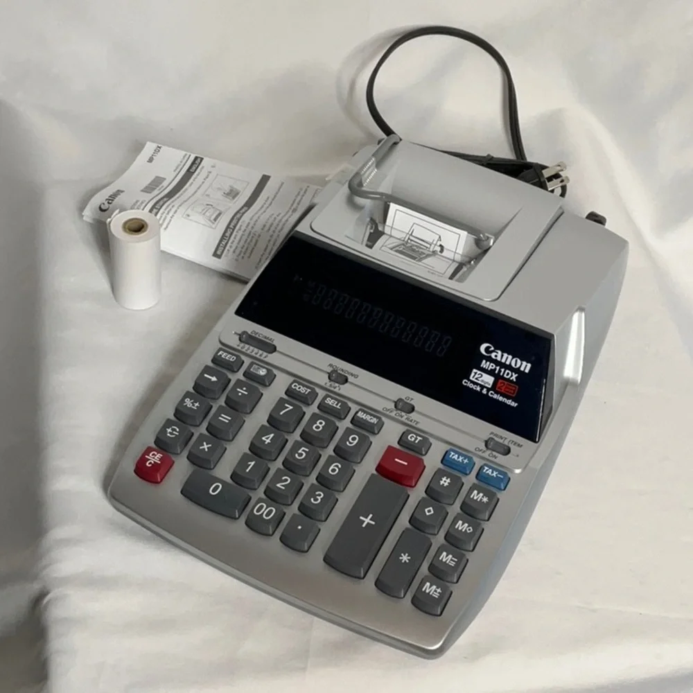 Canon MP11DX Printing Calculator - Silver NWT